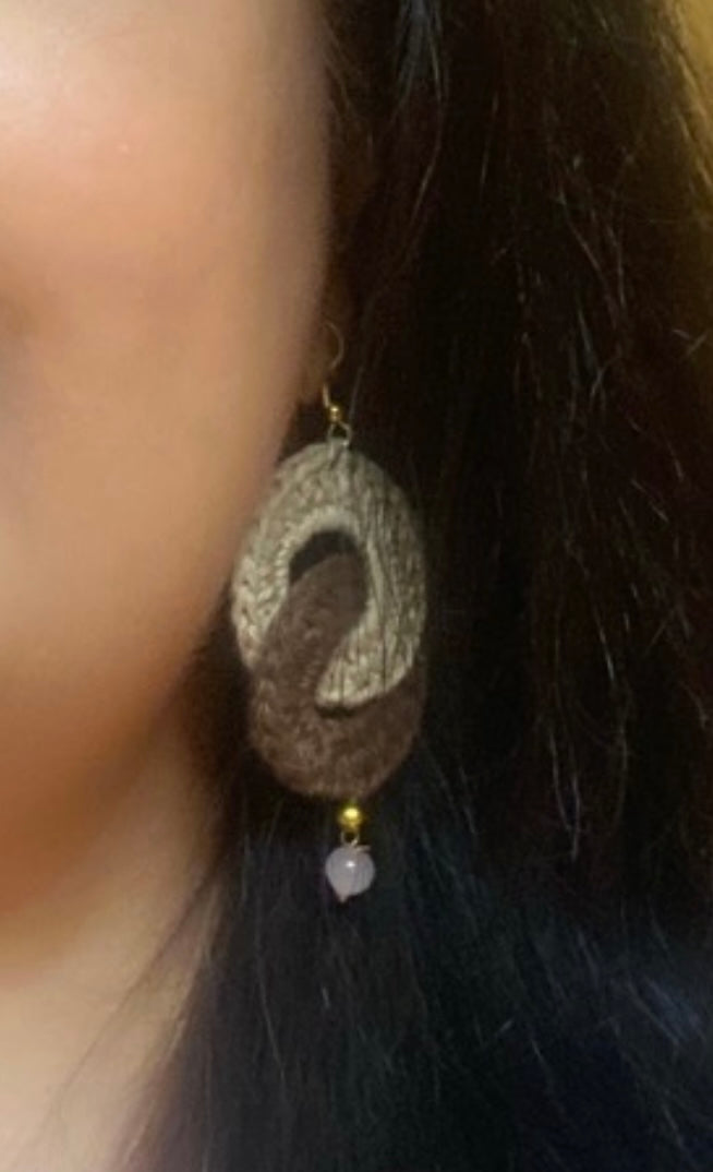 Twisted loop earrings