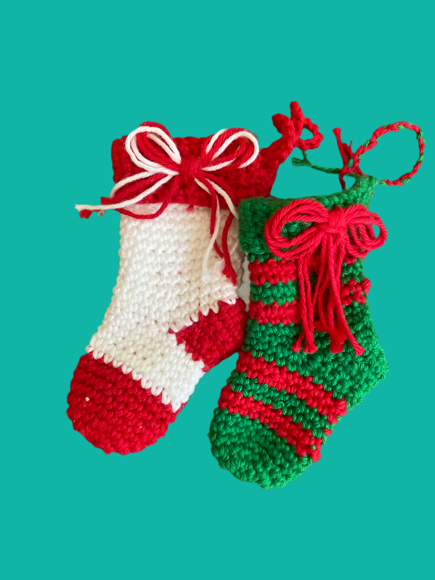 Sock tree ornaments (set of 2)