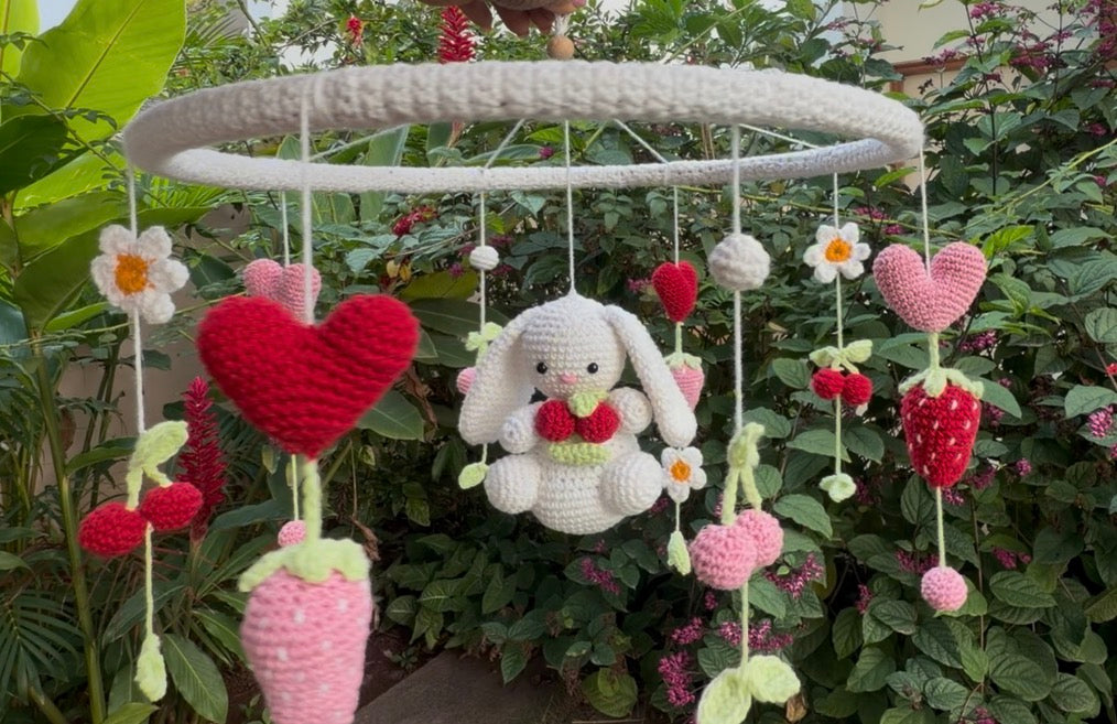 Bunny Baby Cot Mobile