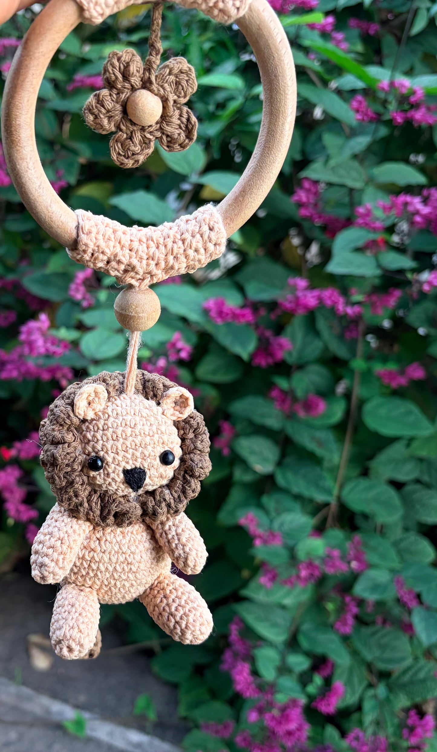 Lion cub baby mobile