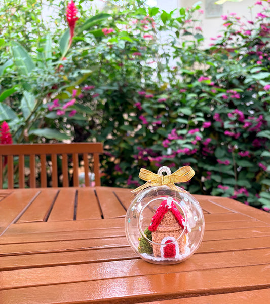 Glass ornament- house