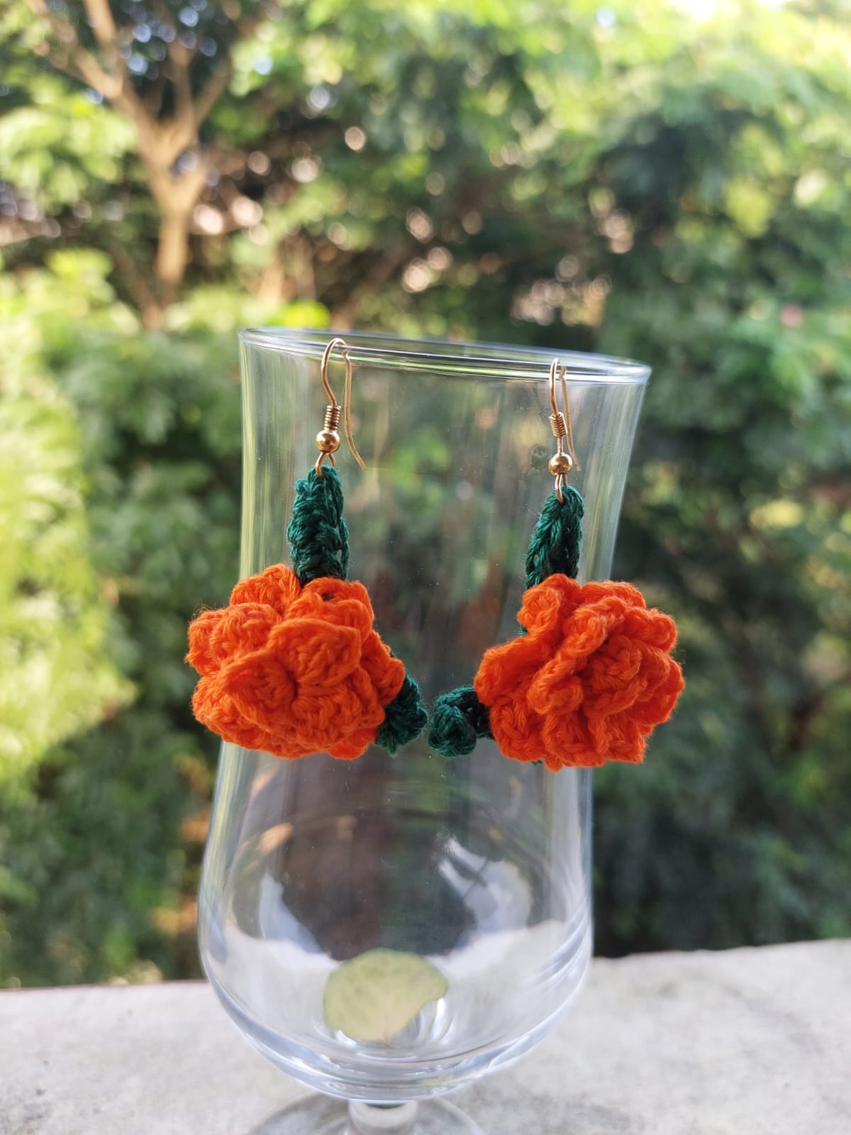 Flower earrings