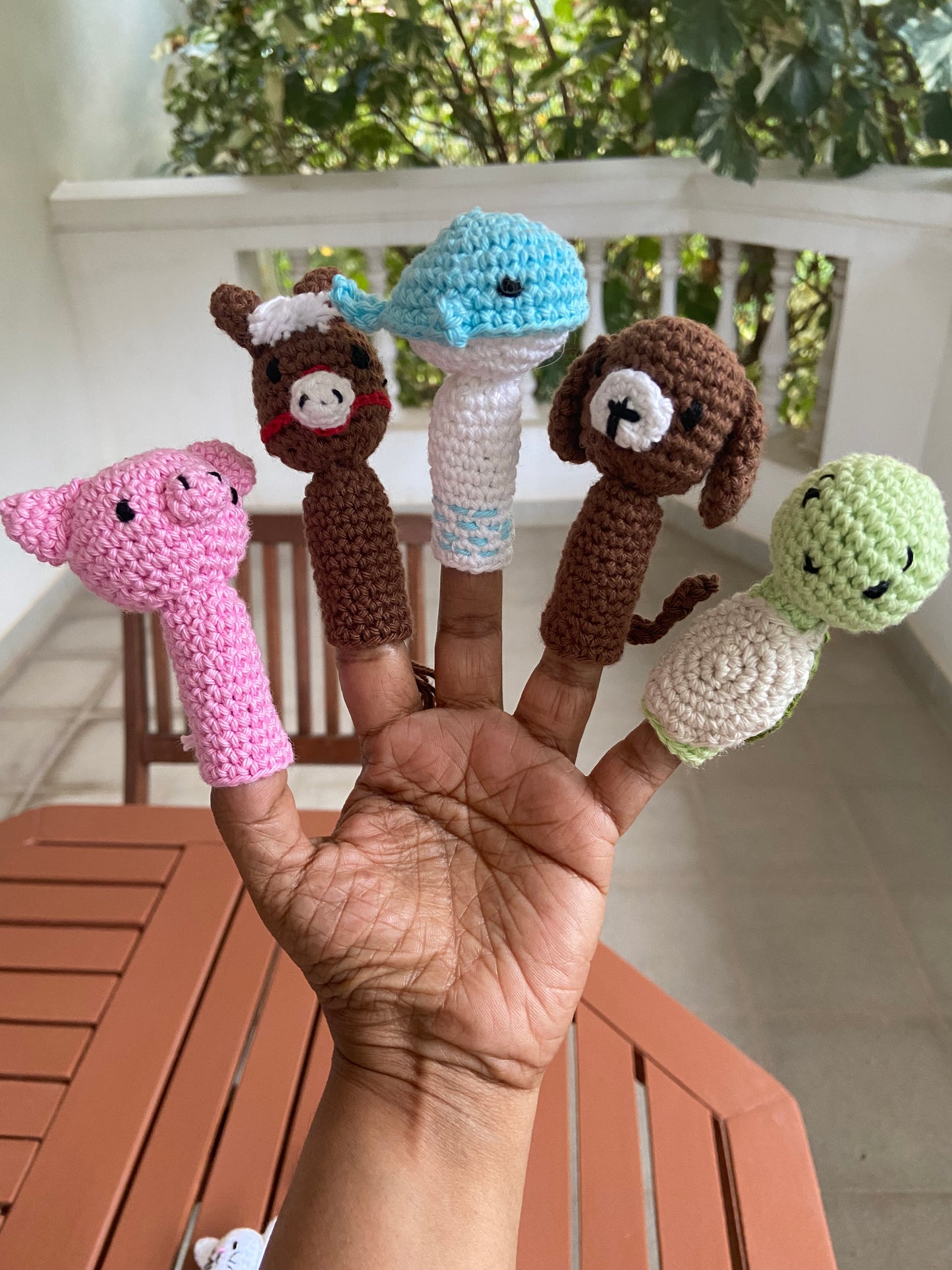 Animal finger puppets