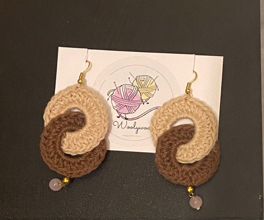 Twisted loop earrings