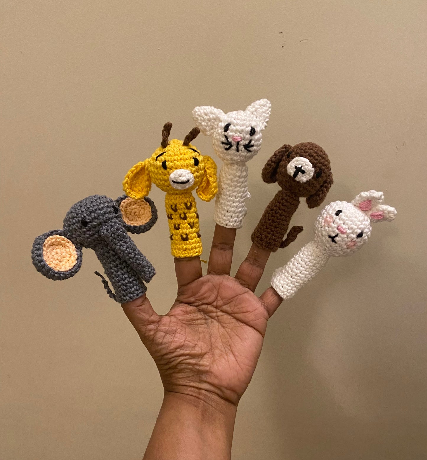 Animal finger puppets