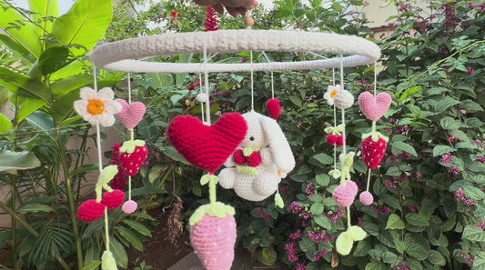 Bunny Baby Cot Mobile