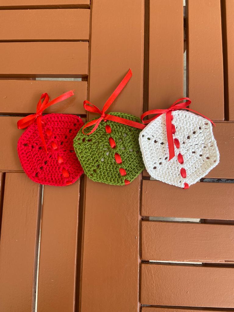 Christmas Cup Coasters ( set of 3)