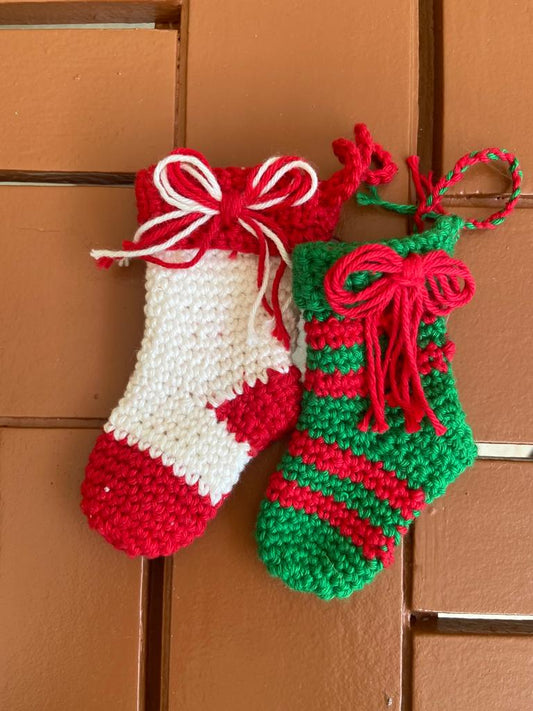 Sock tree ornaments (set of 2)