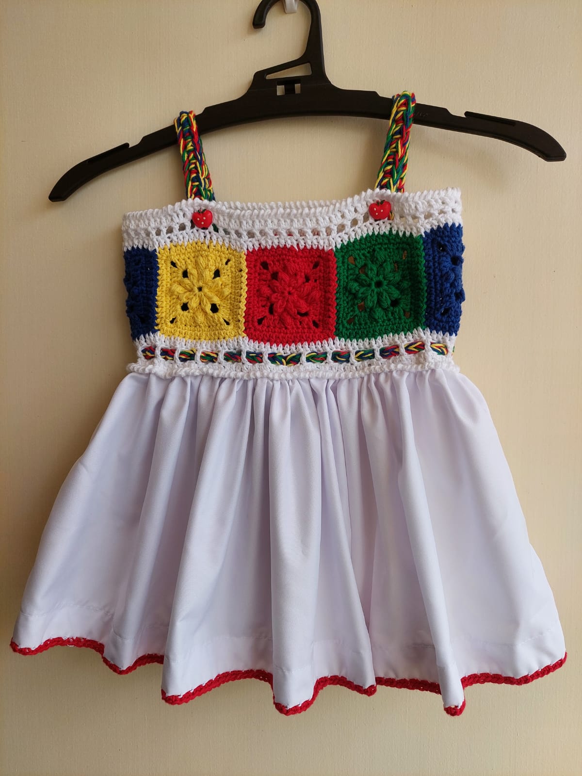 Granny Square Yoke Dress