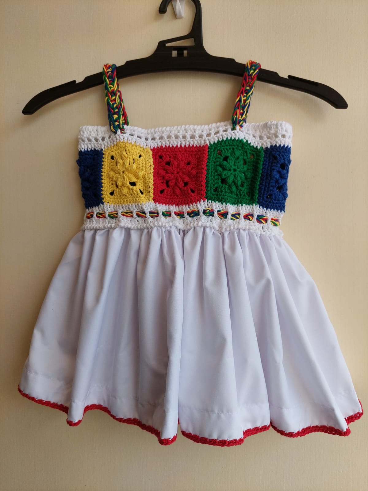 Granny Square Yoke Dress